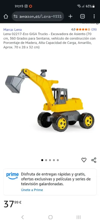 Excavadora correpasillos 50cm grúa pala