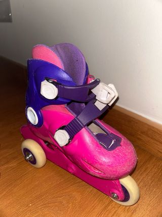 Patines Oxelo niña rosas y morados