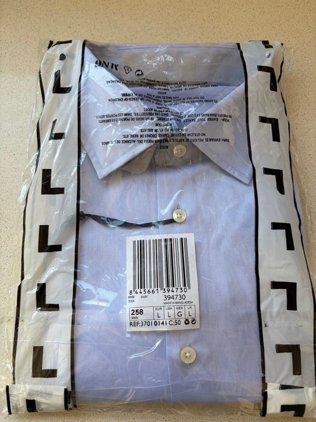 Camisa Mango azul talla L sin estrenar