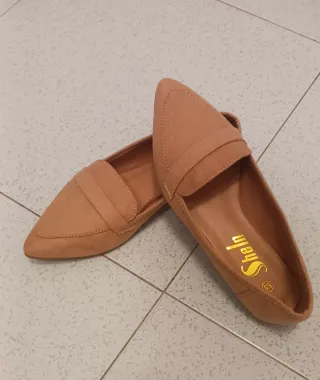 Manoletinas camel mujer talla 35