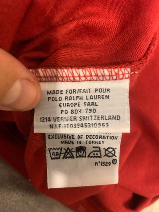 Polo Ralph Lauren M Rojo Estampado