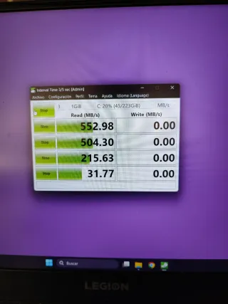 Lenovo Legion Y530 Tarjeta Gráfica NVIDIA GTX 1050