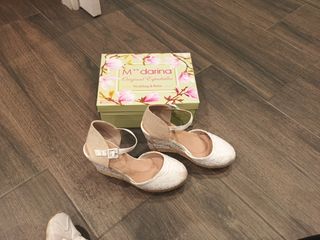 Alpargatas cuña M**darina Talla 38