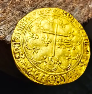  Salut d'or moneda oro medieval