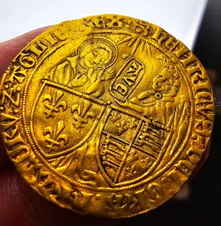  Salut d'or moneda oro medieval