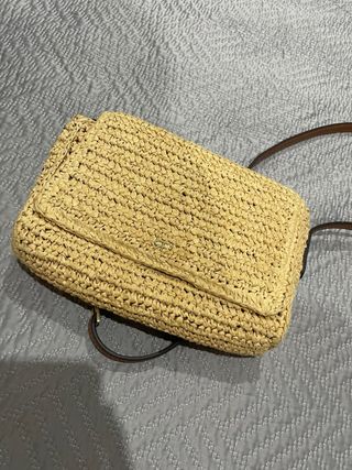 Bolso de rafia beige