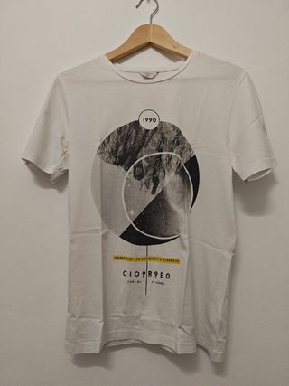 Camiseta Jack & Jones Blanca Estampada