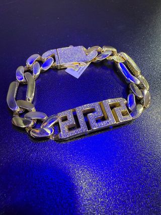 Pulsera tipo  Versace Oro 18k 