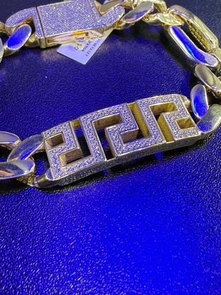 Pulsera tipo  Versace Oro 18k 