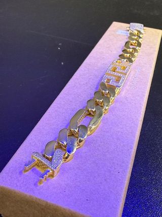 Pulsera tipo  Versace Oro 18k 