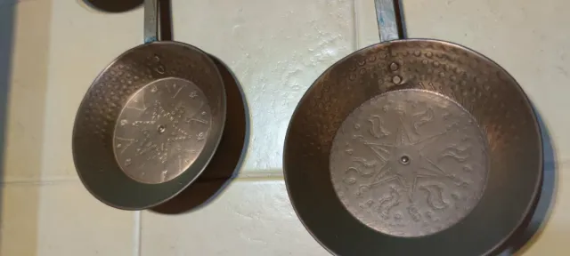 Conjunto cobre: Tetera y sartenes