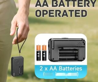 Radio Portátil QINGLV FM/AM gris oscuro