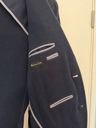 Blazer Massimo Dutti Azul Marino Talla 48
