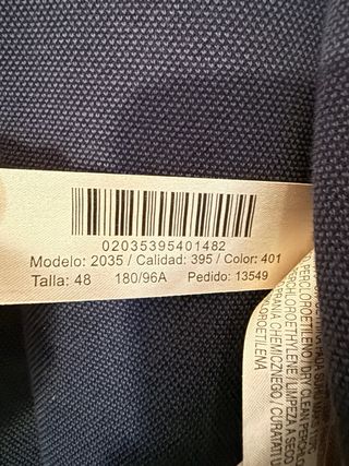 Blazer Massimo Dutti Azul Marino Talla 48