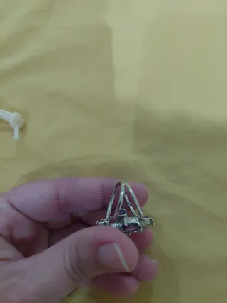 Anillo plata 925 y piedras.