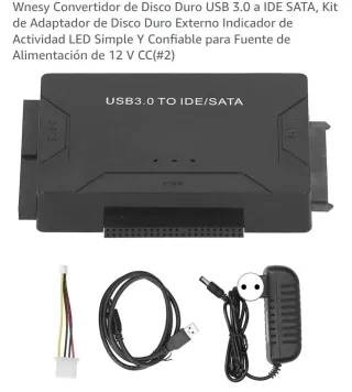 Convertidor USB 3.0 a IDE/SATA Wnesy