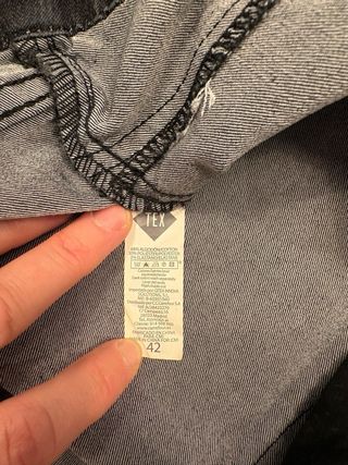 Pantalón premamá elástico gris talla 42