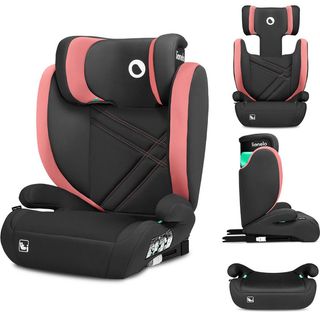 Silla Coche Lionelo Hugo I-Size Negra/Rosa