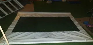 Toldo de terraza blanco
