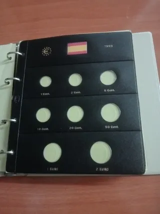 Álbum de monedas Pardo,i hojas 