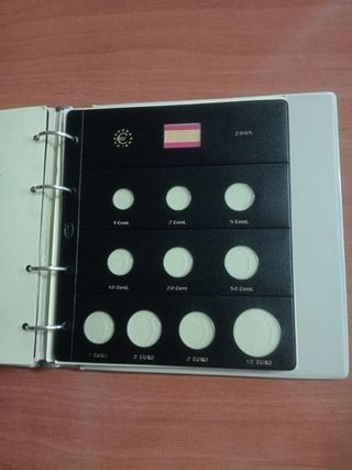 Álbum de monedas Pardo,i hojas 