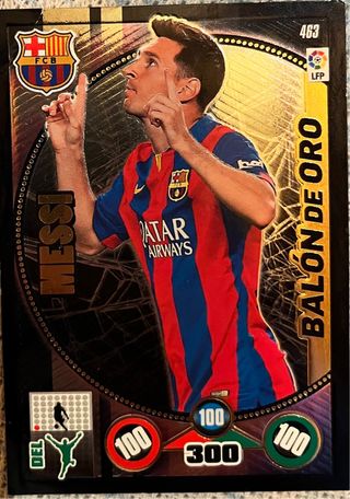 Cromo Messi Balón de Oro 2014-2015