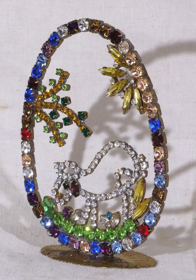 Uovo decorativo cristalli Swarovski