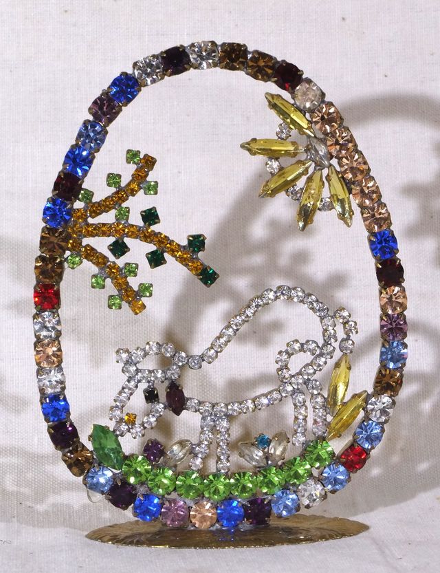 Uovo decorativo cristalli Swarovski