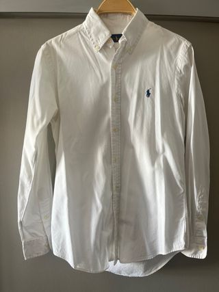 Camisa Polo Ralph Lauren Blanca Talla XS