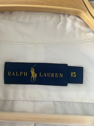Camisa Polo Ralph Lauren Blanca Talla XS
