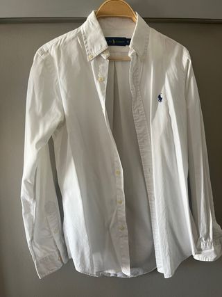 Camisa Polo Ralph Lauren Blanca Talla XS
