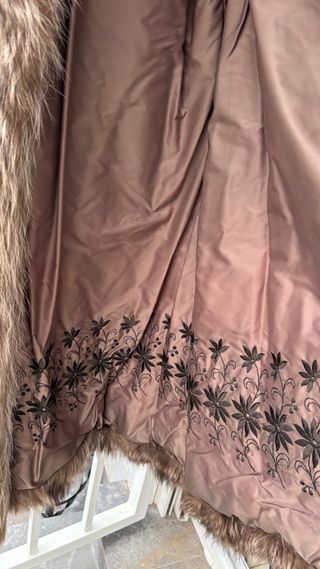 Abrigo de piel de zorro