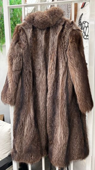 Abrigo de piel de zorro