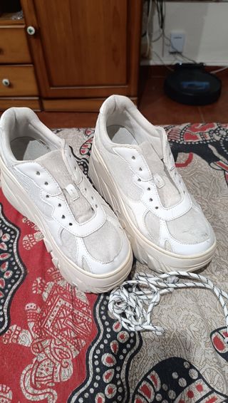Zapatillas plataforma blancas