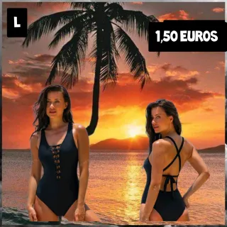 Bañador negro talla L