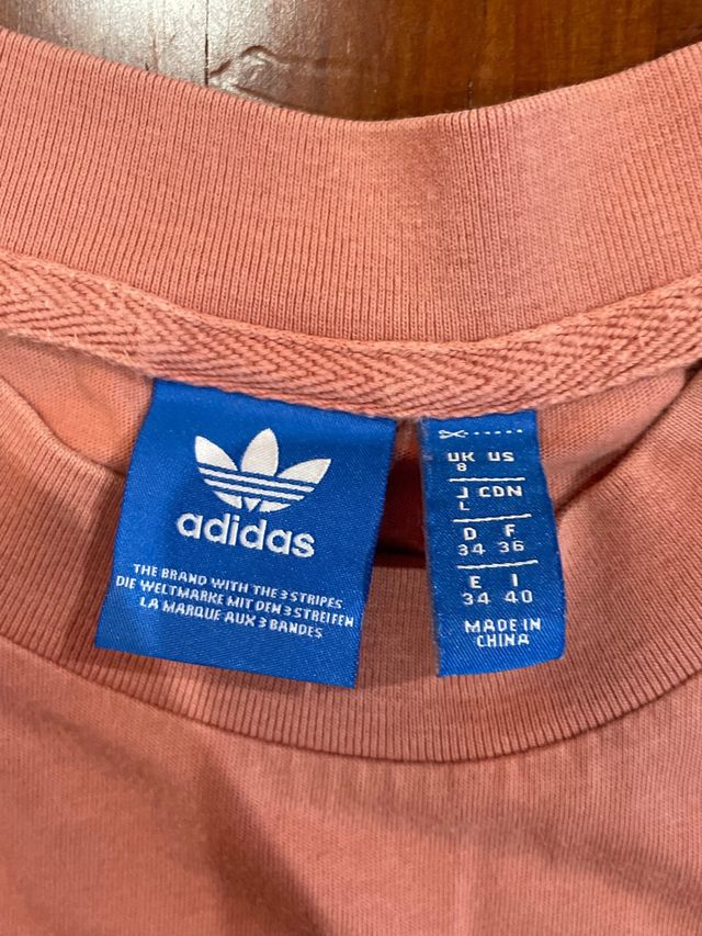 Camiseta Adidas rosa palo mujer T.34