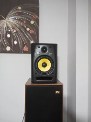 Monitores Estudio KRK R6 Negro/Amarillo