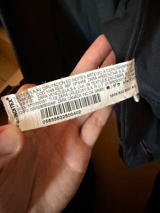 Traje Zara Man negro
