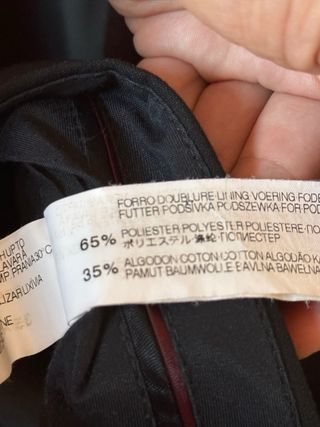 Traje Zara Man negro