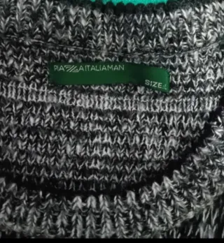 Maglione Piazza Italia Man  Uomo Tg L Grigio