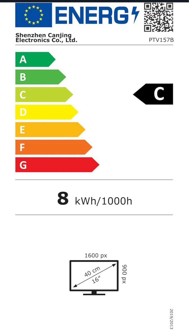 TV IPS Full HD portatile da 15" 1080p