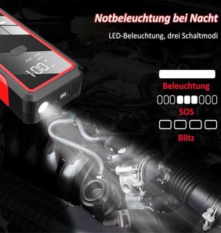 NUEVO! Arrancador batería coche jump starter nuevo