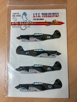 Regalo Calcas EagleCals EC#31 P-40 1/72 INCOMPLETA