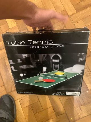 Mini mesa de ping pong plegable