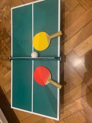 Mini mesa de ping pong plegable