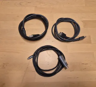 2 Cables HDMI 1.5m + 1 USB-C a HDMI 4K 2m