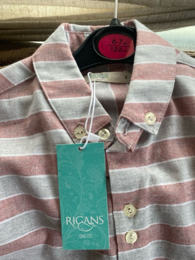Camisa infantil a rayas regans
