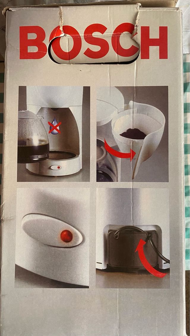 Cafetera Bosch con filtro