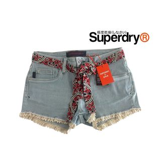 Talla XXS. Short vaquero con puntilla SUPERDRY