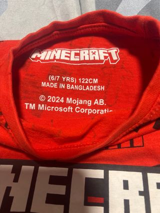 Camiseta Minecraft Niño Talla [Talla]